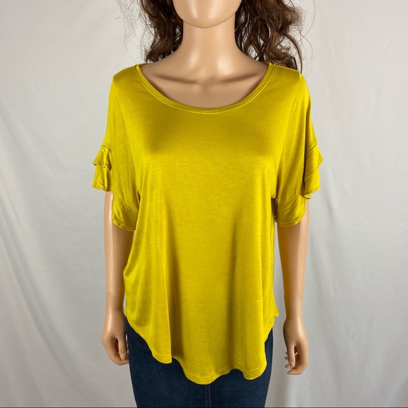 LOFT Tops - Loft Oversized Yellow Blouse